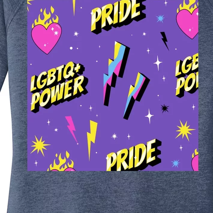 LGBTQ Power Pride Month Women's Perfect Tri Tunic Long Sleeve Shirt