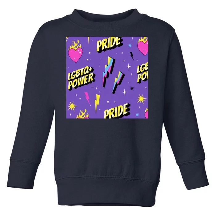 LGBTQ Power Pride Month Toddler Sweatshirt