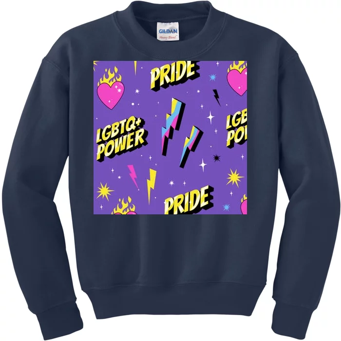 LGBTQ Power Pride Month Kids Sweatshirt