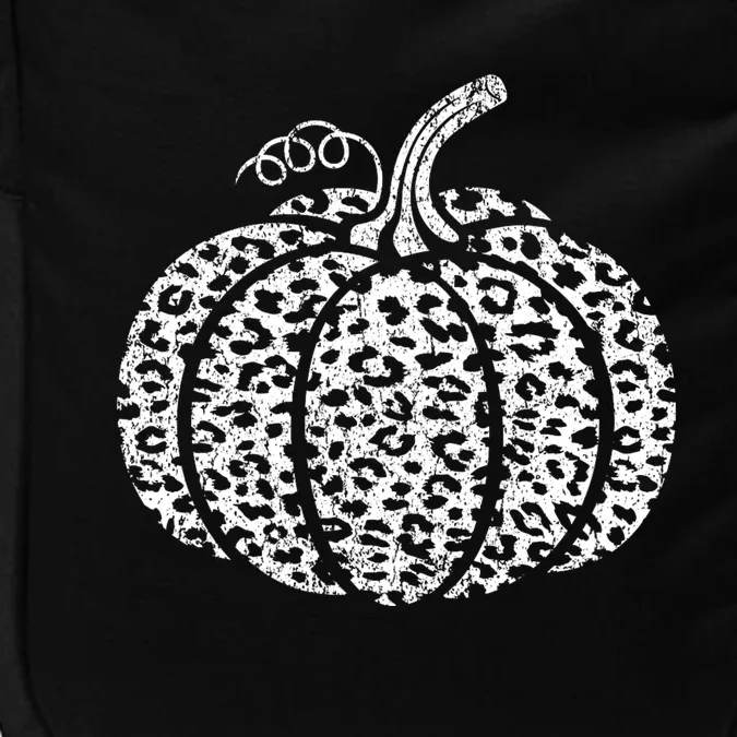 Leopard Print Pumpkin Fall Graphic Trendy Autumn Women Impact Tech Backpack