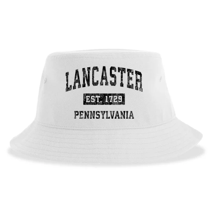 Lancaster Pennsylvania Pa Vintage Established Sports Design Sustainable Bucket Hat