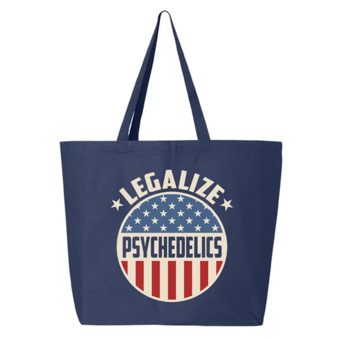 Legalize Psychedelics Pro Freedom Pro America Retro Us Flag Gift 25L Jumbo Tote