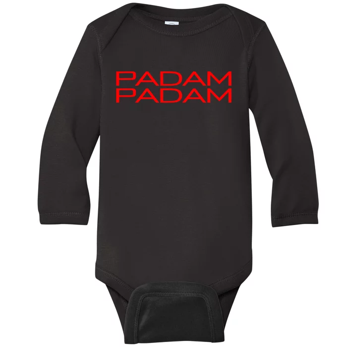 LGBTQ + Pride Padam Padam Heartbeat Padam Padam Baby Long Sleeve Bodysuit