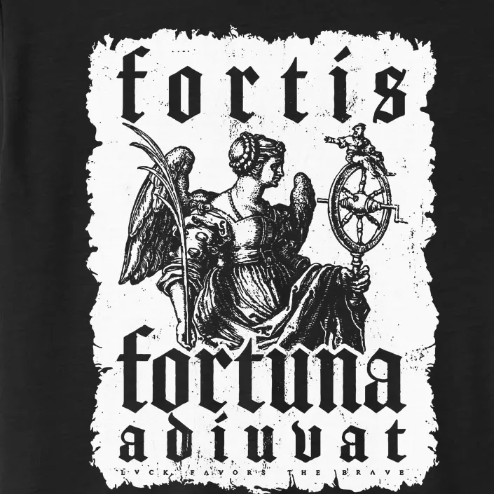 Latin Philosophy Quote Luck Bravery Fortis Fortuna Adiuvat ChromaSoft Performance T-Shirt