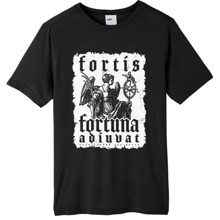 Latin Philosophy Quote Luck Bravery Fortis Fortuna Adiuvat ChromaSoft Performance T-Shirt