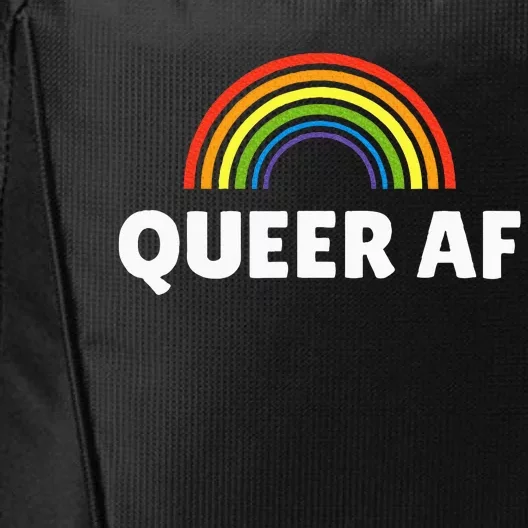 Lgbt Pride Queer Af City Backpack