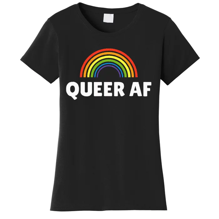 Lgbt Pride Queer Af Women's T-Shirt