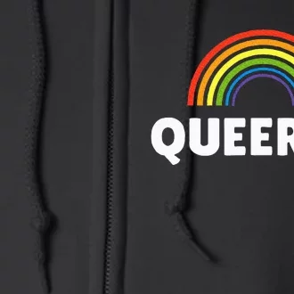 Lgbt Pride Queer Af Full Zip Hoodie