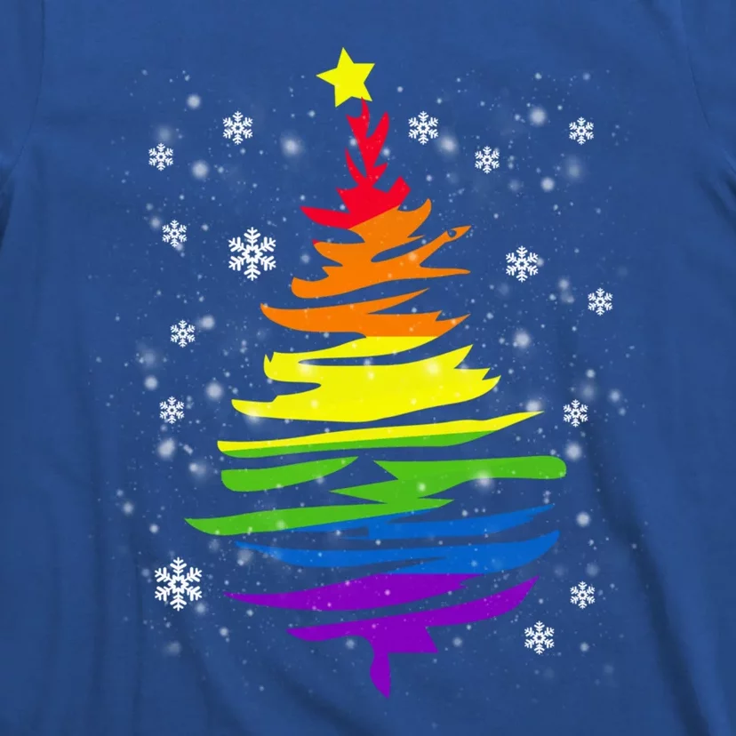 Lgbtgiftq Pride Rainbow Flag Gay Christmas Tree Xgiftmas Gift T-Shirt