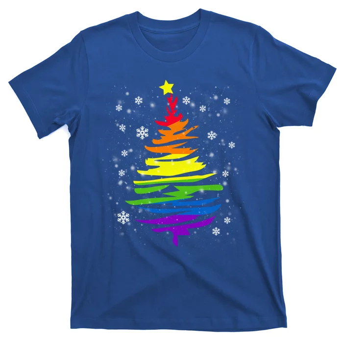 Lgbtgiftq Pride Rainbow Flag Gay Christmas Tree Xgiftmas Gift T-Shirt