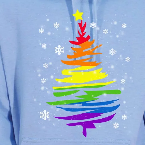 Lgbtgiftq Pride Rainbow Flag Gay Christmas Tree Xgiftmas Gift Unisex Surf Hoodie