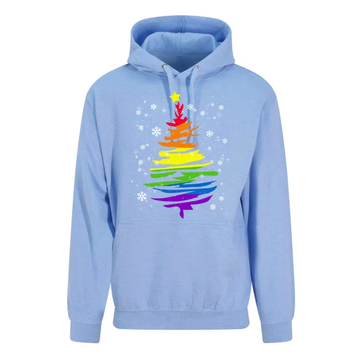 Lgbtgiftq Pride Rainbow Flag Gay Christmas Tree Xgiftmas Gift Unisex Surf Hoodie