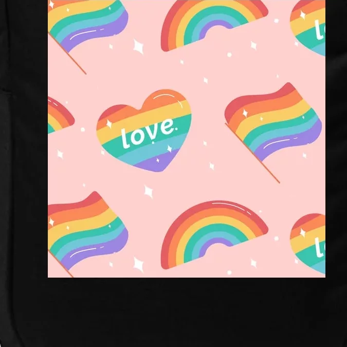 Love Pride Rainbow Flag Impact Tech Backpack