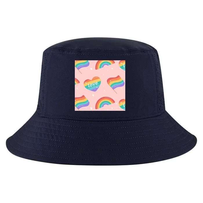 Love Pride Rainbow Flag Cool Comfort Performance Bucket Hat