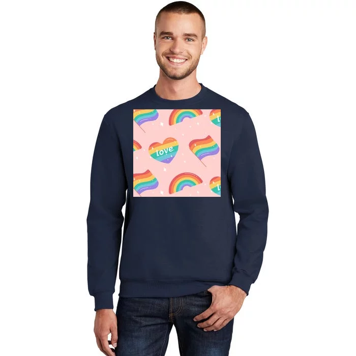 Love Pride Rainbow Flag Sweatshirt