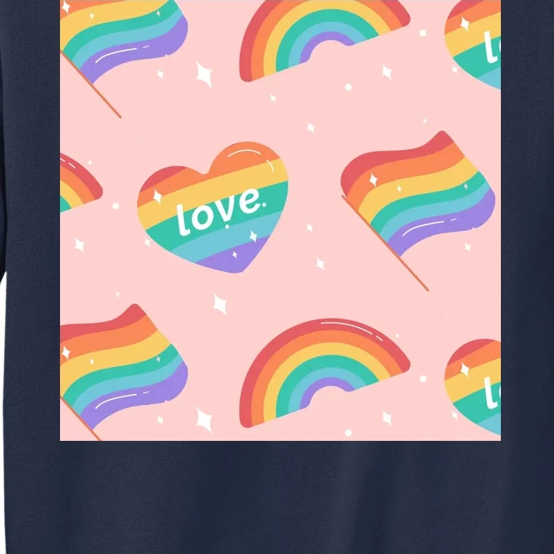 Love Pride Rainbow Flag Sweatshirt