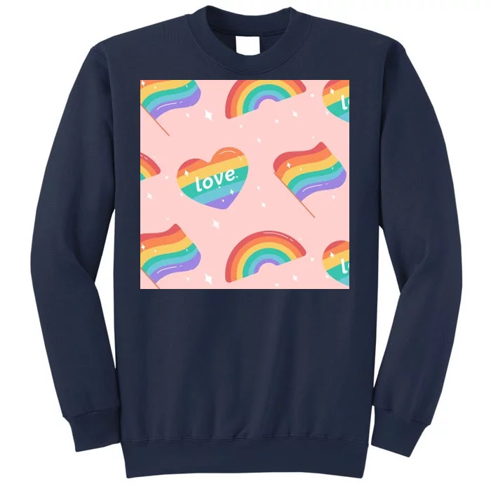 Love Pride Rainbow Flag Sweatshirt