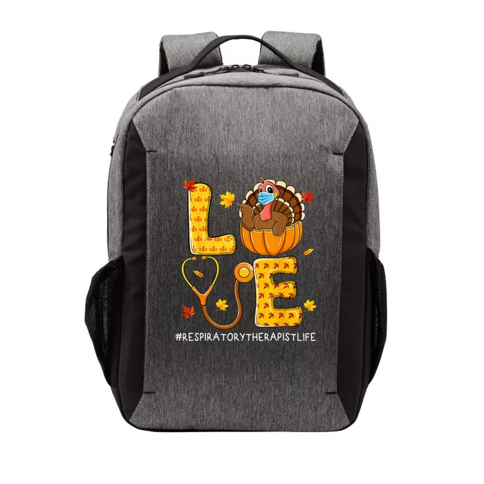 Love Physical Respiratory Therapist Life Thanksgiving Turkey Vector Backpack