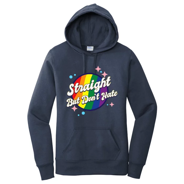 LGBTQIA+ Pride Rainbow Support Women's Pullover Hoodie