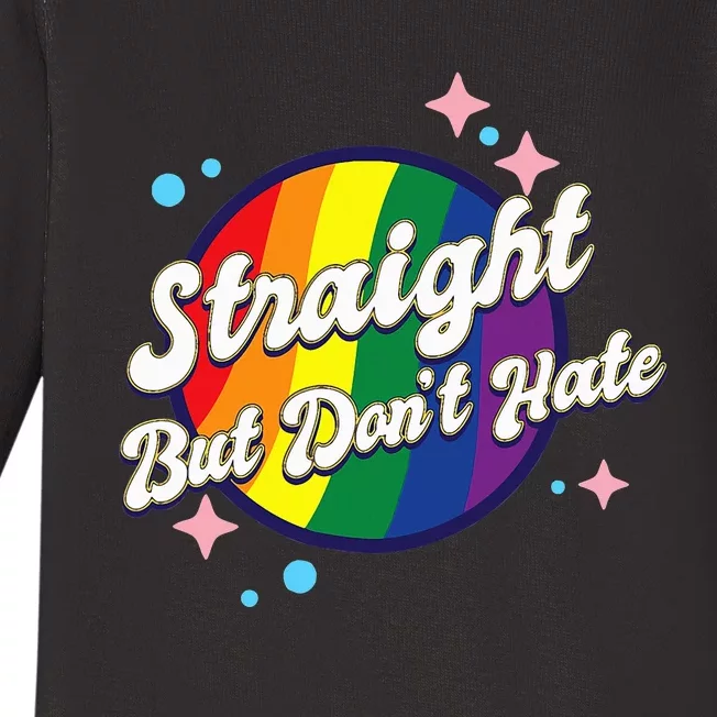 LGBTQIA+ Pride Rainbow Support Baby Long Sleeve Bodysuit