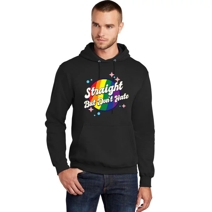 LGBTQIA+ Pride Rainbow Support Tall Hoodie