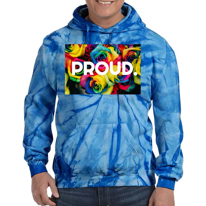 Lgbt+ Pride Rainbow Flower Gift Tie Dye Hoodie