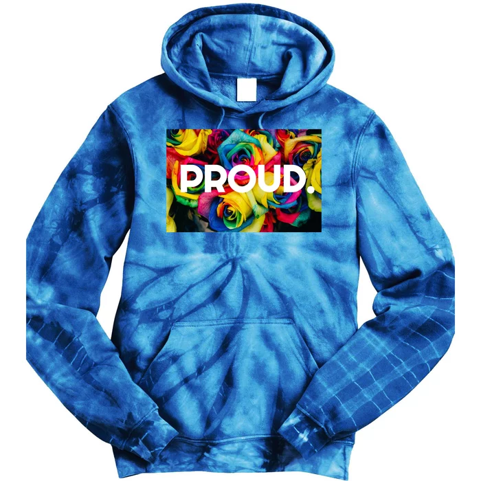 Lgbt+ Pride Rainbow Flower Gift Tie Dye Hoodie