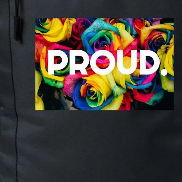 Lgbt+ Pride Rainbow Flower Gift Daily Commute Backpack