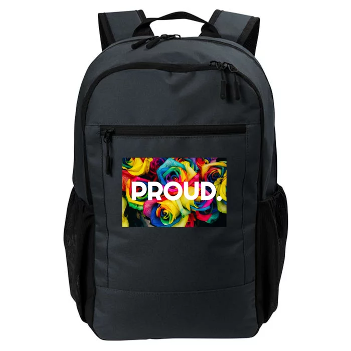 Lgbt+ Pride Rainbow Flower Gift Daily Commute Backpack