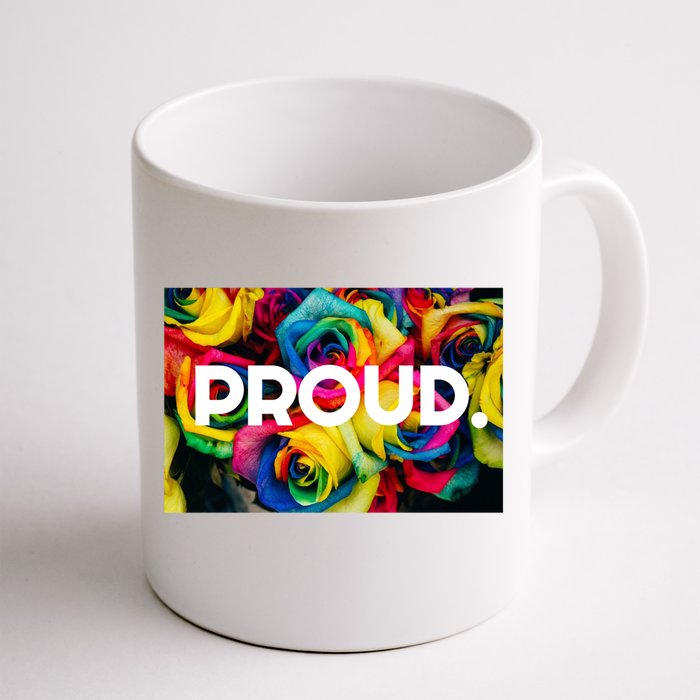 Lgbt+ Pride Rainbow Flower Gift Front & Back Coffee Mug