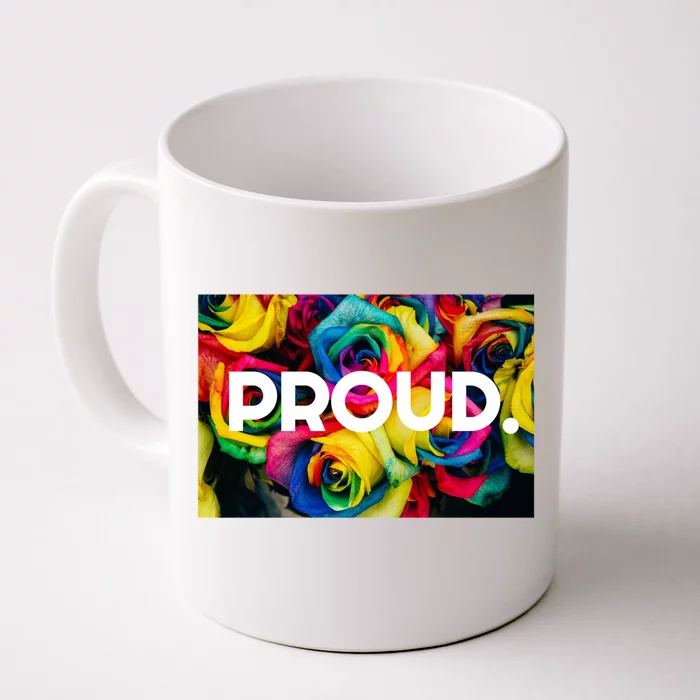 Lgbt+ Pride Rainbow Flower Gift Front & Back Coffee Mug