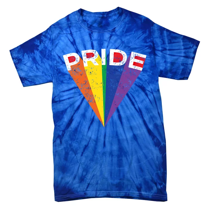 Lgbtq Pride Rainbow Striped Graphic Gay Teen Adult Gift Tie-Dye T-Shirt