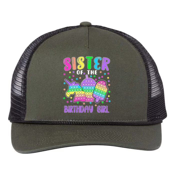 Let's Popit Sister of the Birthday Popit Retro Rope Trucker Hat Cap