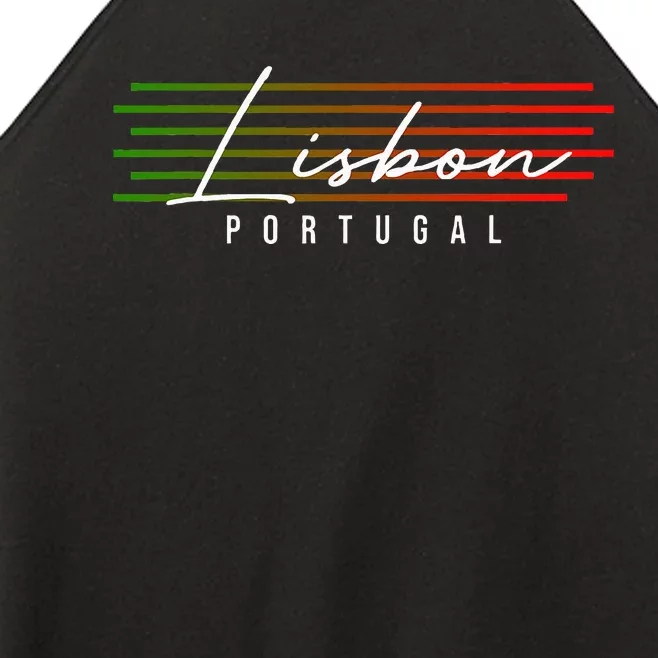 Lisbon Portugal Souvenir Women’s Perfect Tri Rocker Tank