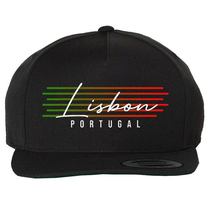 Lisbon Portugal Souvenir Wool Snapback Cap