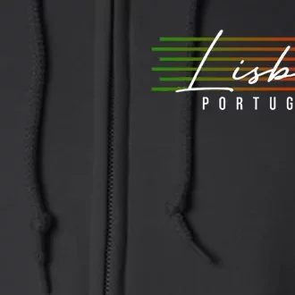 Lisbon Portugal Souvenir Full Zip Hoodie