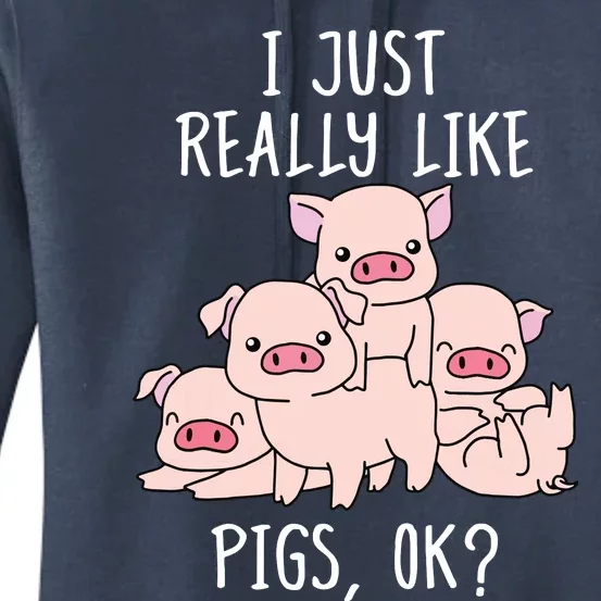 Love Pig Shirts Women Pig Gifts Pigs Cute Swine Women's Pullover Hoodie