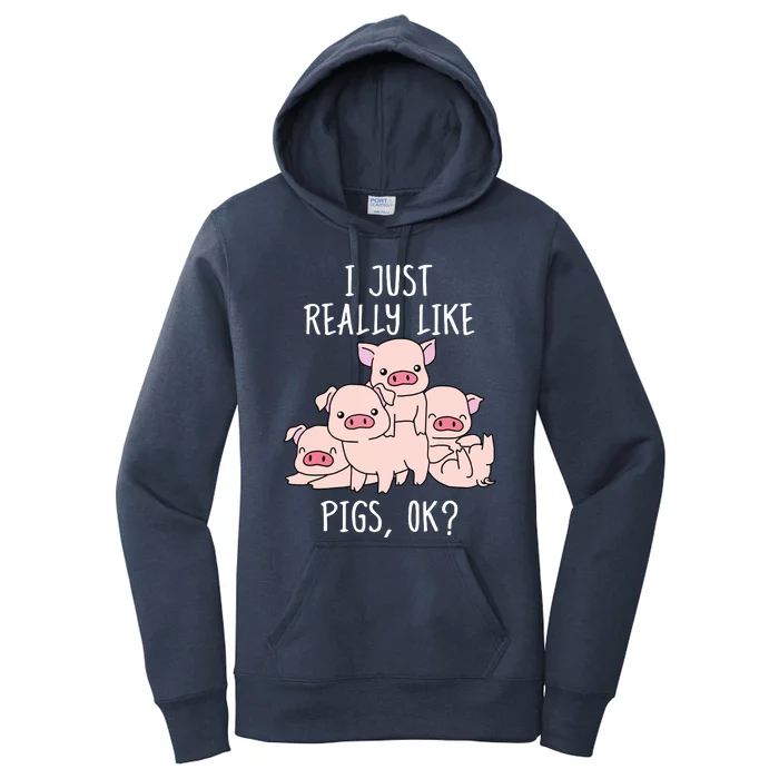 Love Pig Shirts Women Pig Gifts Pigs Cute Swine Women's Pullover Hoodie