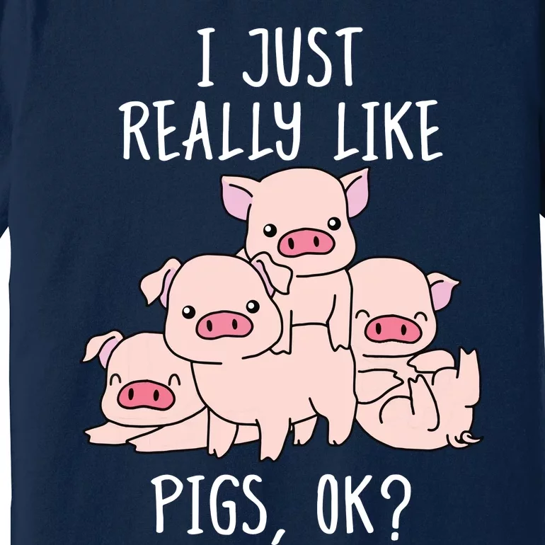 Love Pig Shirts Women Pig Gifts Pigs Cute Swine Premium T-Shirt