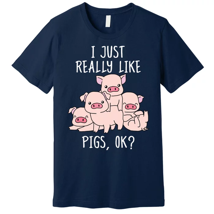 Love Pig Shirts Women Pig Gifts Pigs Cute Swine Premium T-Shirt