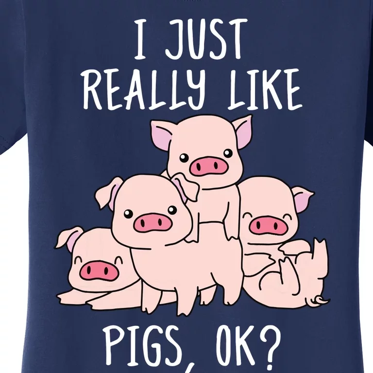 Love Pig Shirts Women Pig Gifts Pigs Cute Swine Women's T-Shirt