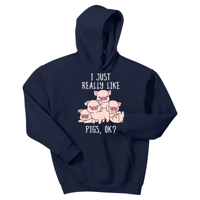 Love Pig Shirts Women Pig Gifts Pigs Cute Swine Kids Hoodie