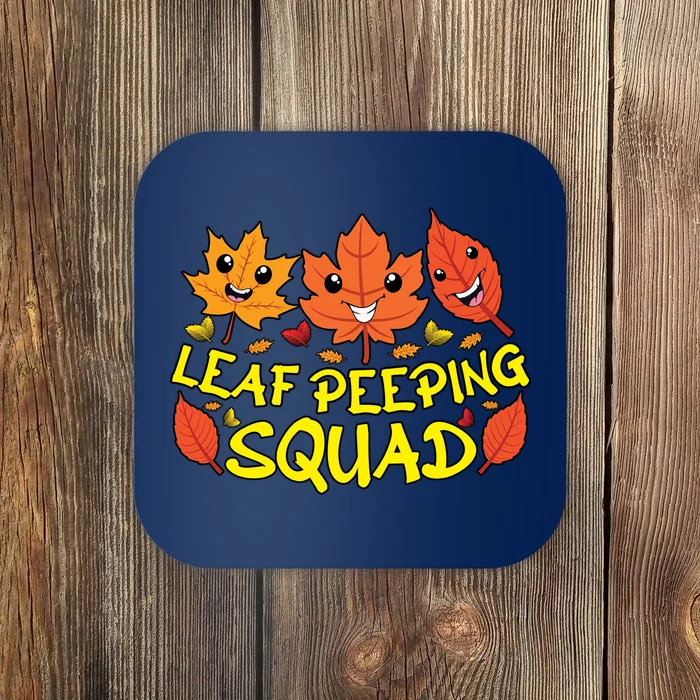 Leaf Peeping Squad Kawaii Autumn Foliage Maple Leaf Coaster