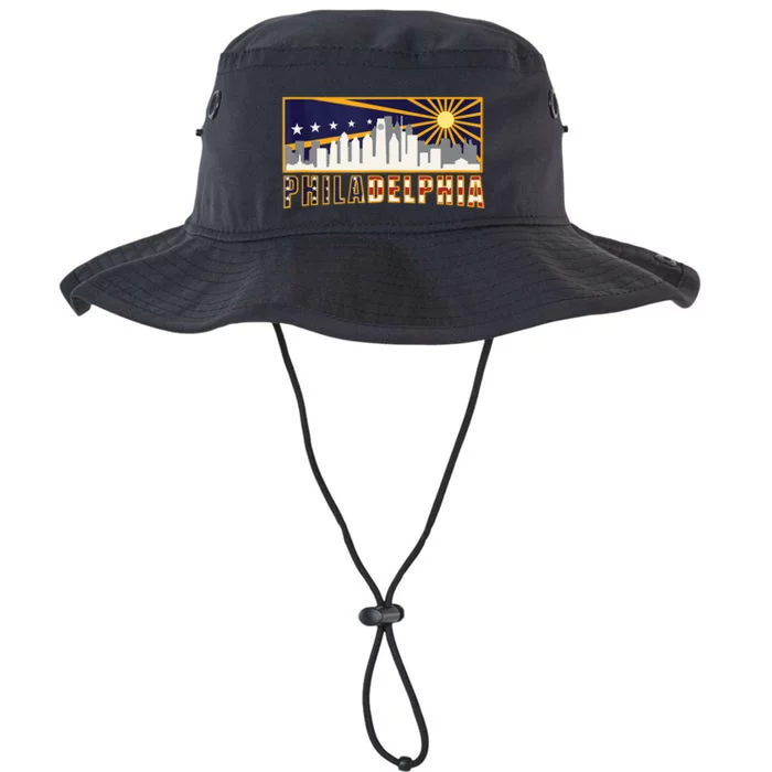 Love Philadelphia Skyline Downtown Cityscape Philly Souvenir Legacy Cool Fit Booney Bucket Hat