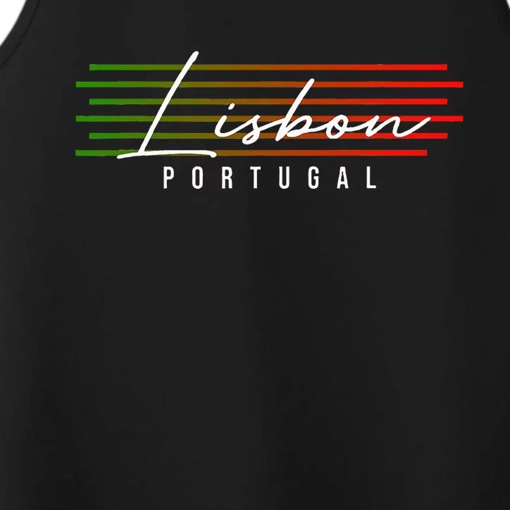 Lisbon Portugal Souvenir Performance Tank