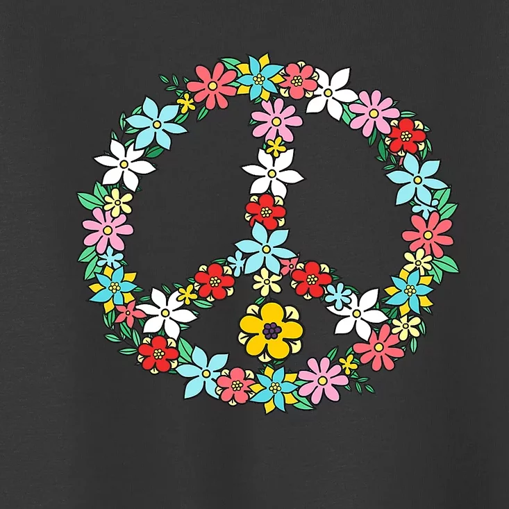 Love Peace Sign 60s 70s Dye Tie Dye Peace hippy tee Toddler T-Shirt