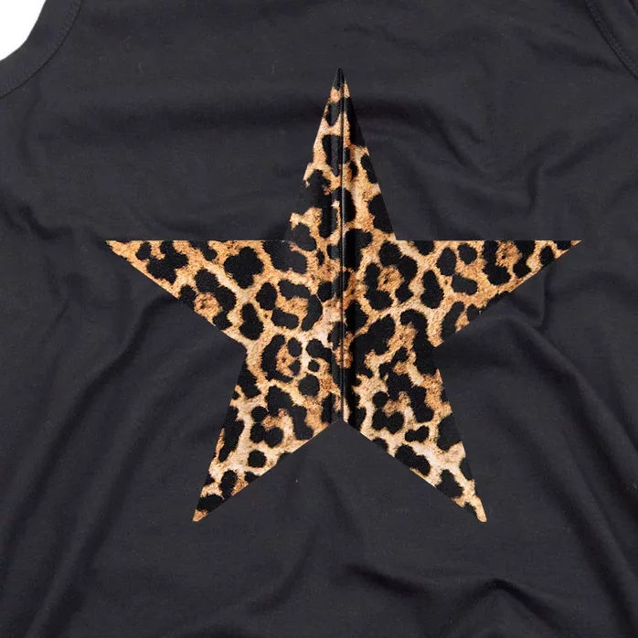 Leopard Print Star Tank Top