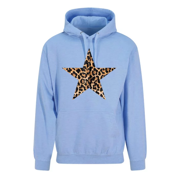 Leopard Print Star Unisex Surf Hoodie