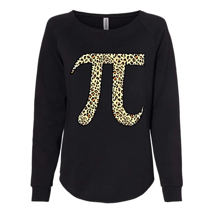 Leopard Pi Symbol National Pi Day Funny Gift Womens California Wash Sweatshirt