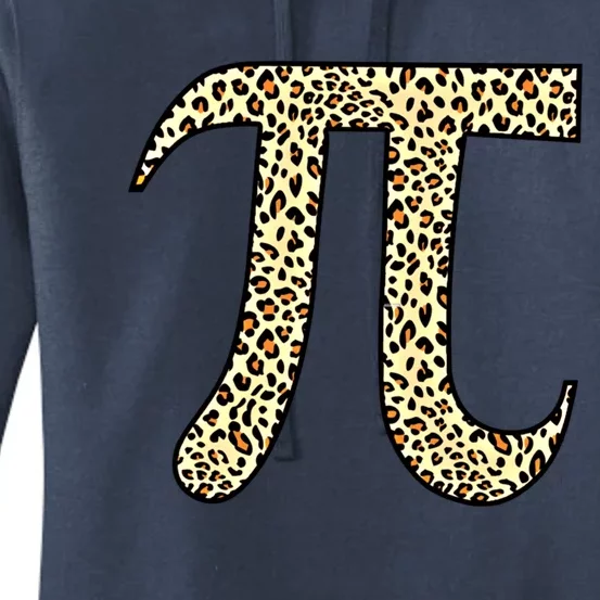 Leopard Pi Symbol National Pi Day Funny Gift Women's Pullover Hoodie